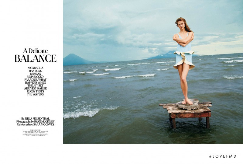 Karlie Kloss featured in A Delicate Balance, December 2012