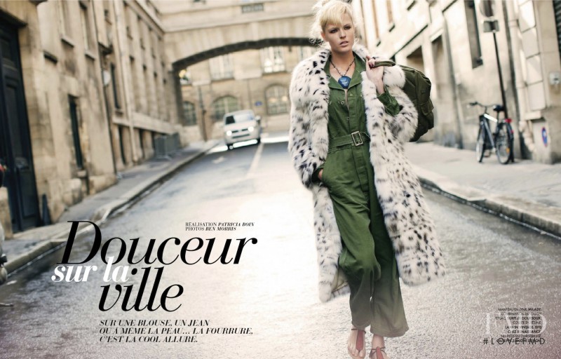 Linnea Regnander featured in Douceur Sur La Ville, November 2012