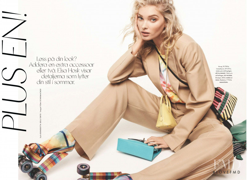 Elsa Hosk featured in Plus En!, June 2020