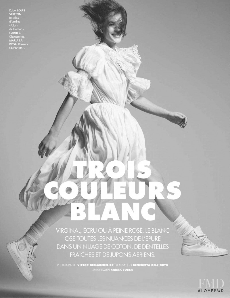 Crista Cober featured in Trois Couleurs Blanc, May 2020