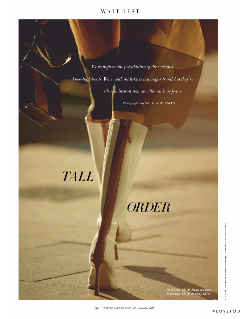 Tall Order, September 2019