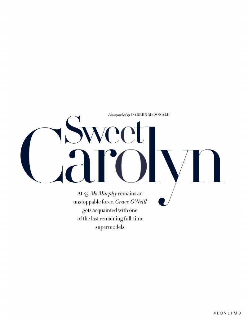 Sweet Carolyn, September 2019