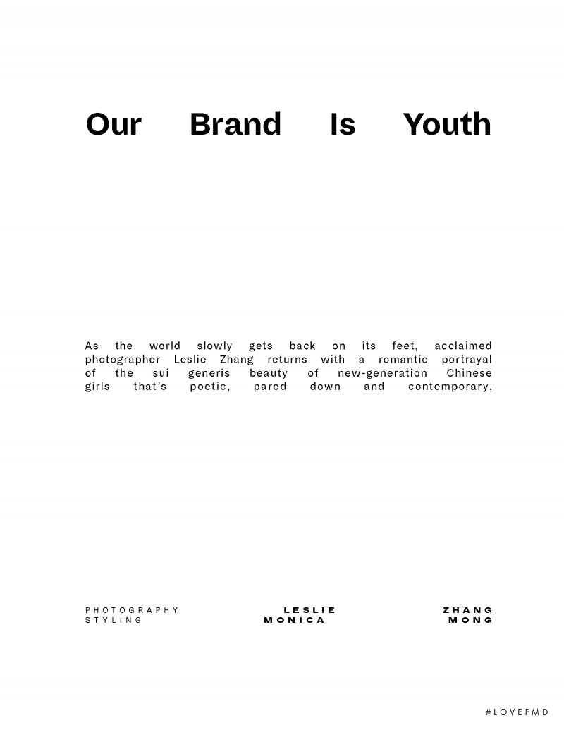 Our Brand Is Youth, June 2020