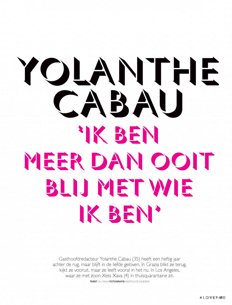 Yolanthe Cabau, May 2020