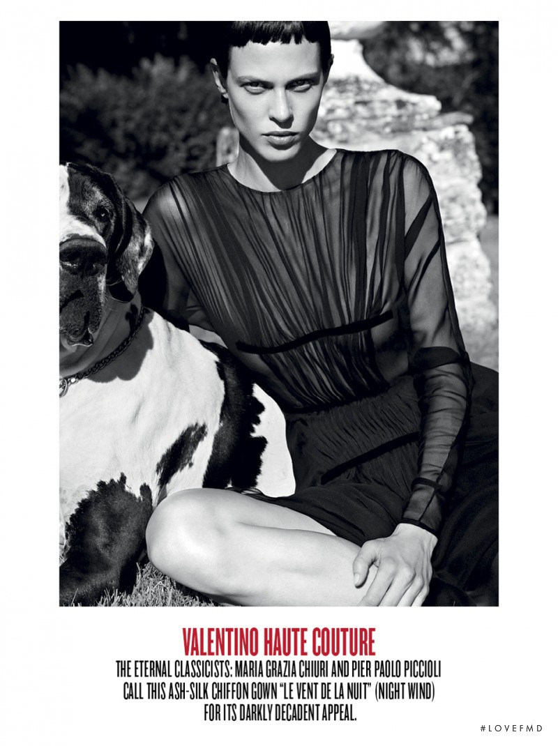 Aymeline Valade featured in All Hail Couture, December 2012