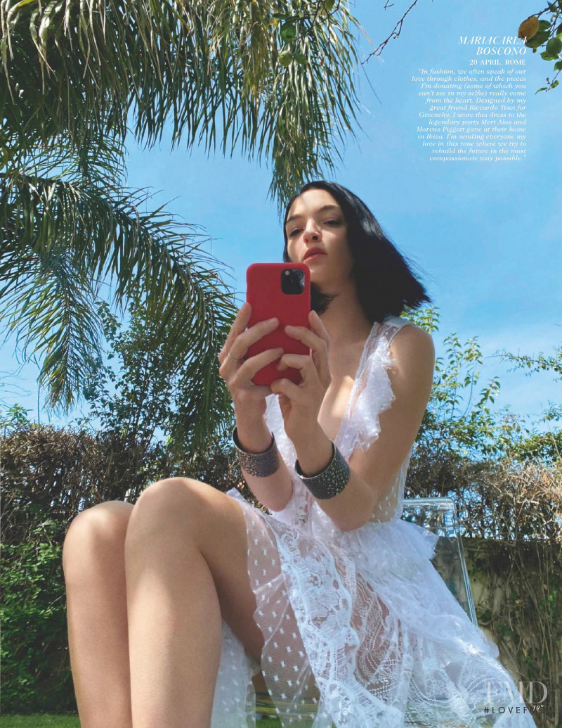Mariacarla Boscono featured in The Way We Wore, July 2020
