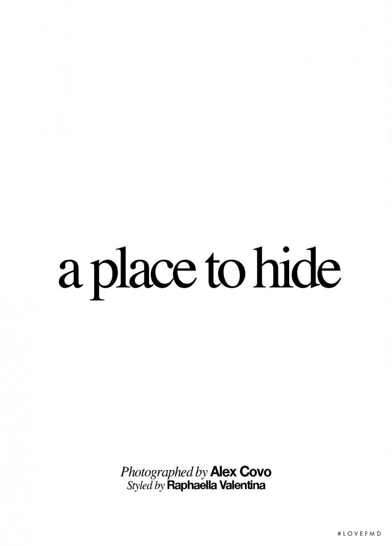a place to hide, November 2011