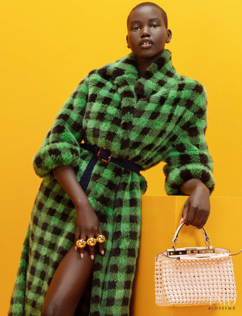 Adut Akech Bior featured in Bright & Breezy, May 2020