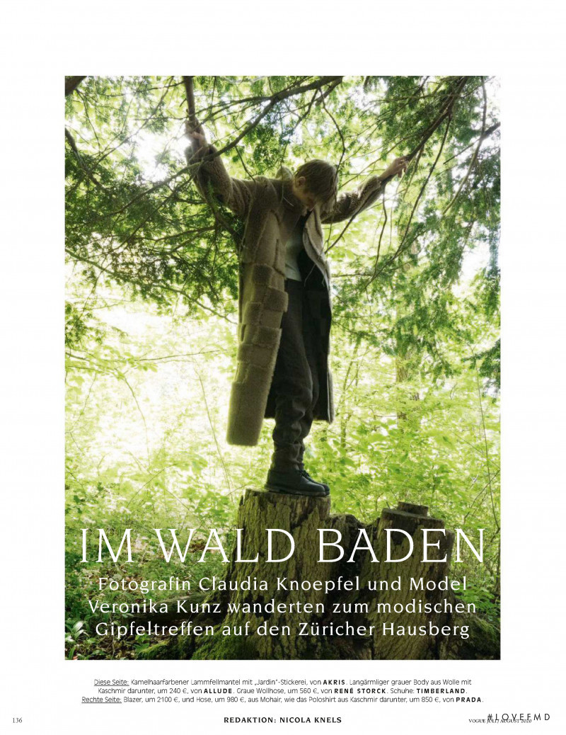 Veronika Kunz featured in Im Wald baden, July 2020