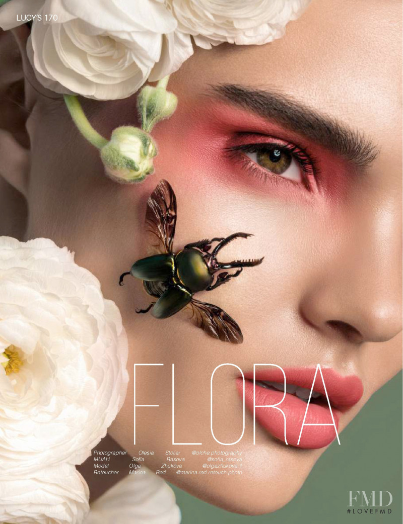 Olga Zhukova featured in Flora, May 2020