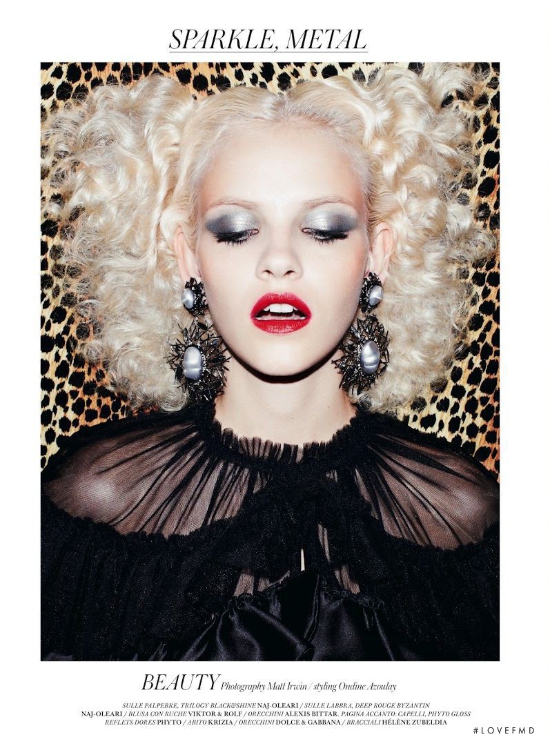 Ginta Lapina featured in Sparkle, Metal, December 2012