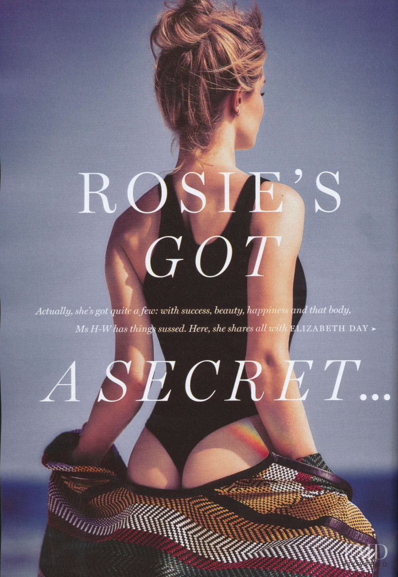 Rosie Huntington-Whiteley featured in Rosie\'s Got A Secret ..., June 2017