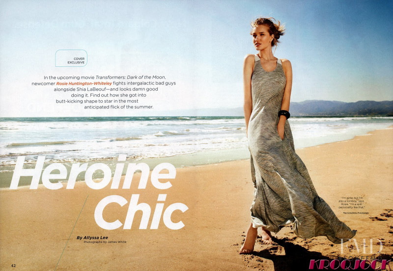 Rosie Huntington-Whiteley featured in Heroine Chic, July 2011