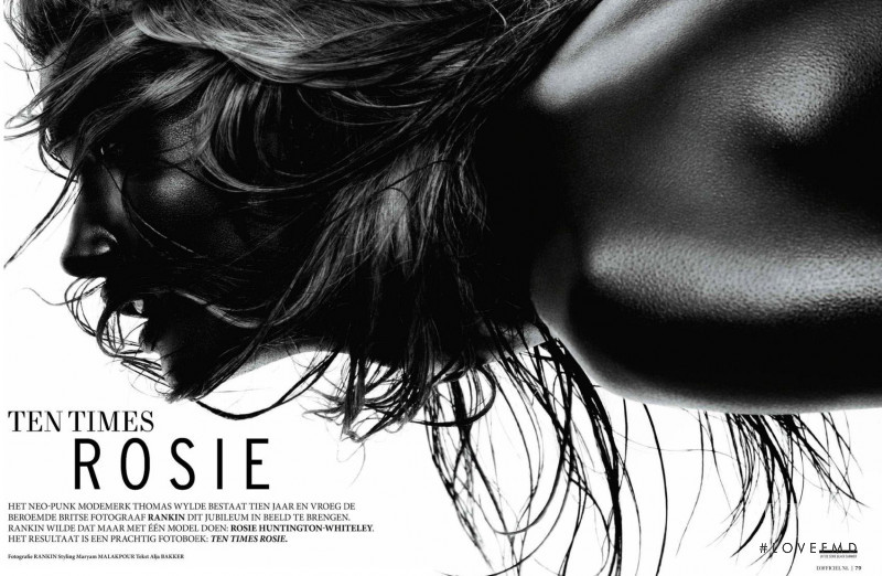 Rosie Huntington-Whiteley featured in Tentimes Rosie, July 2011