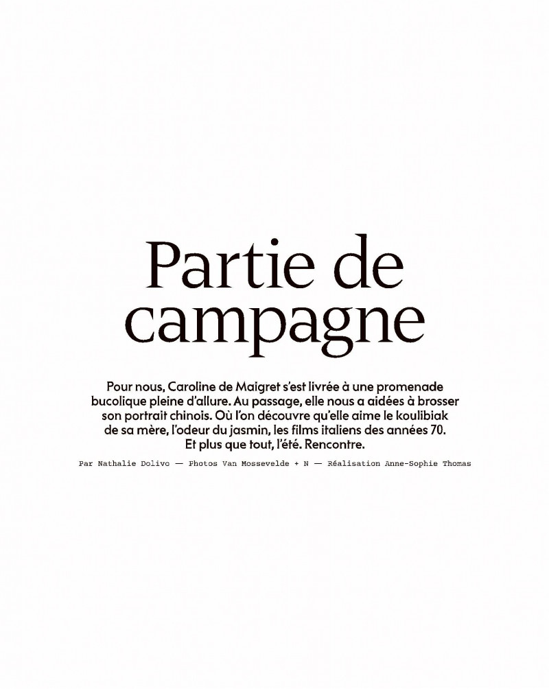 Partie De Campagne, August 2020