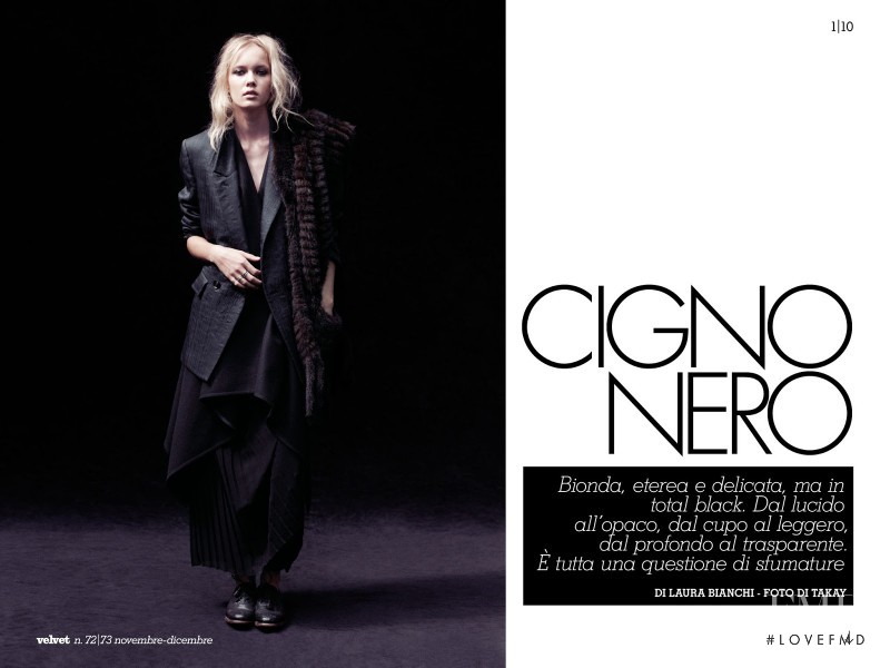 Daria Popova featured in Cigno Nero, December 2012