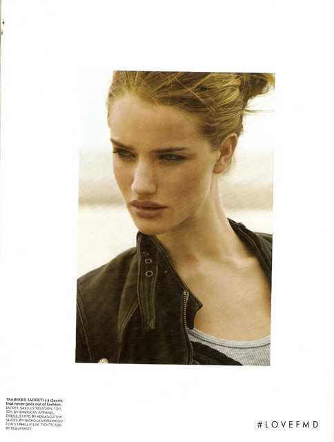 Rosie Huntington-Whiteley featured in Grey Area, August 2007