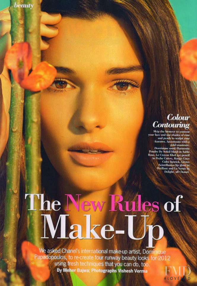 Eveline Besters featured in The new rules of Make-up, August 2012