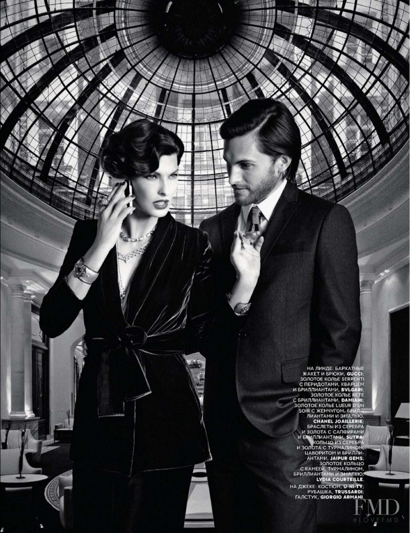 Linda Evangelista featured in Nina, December 2012