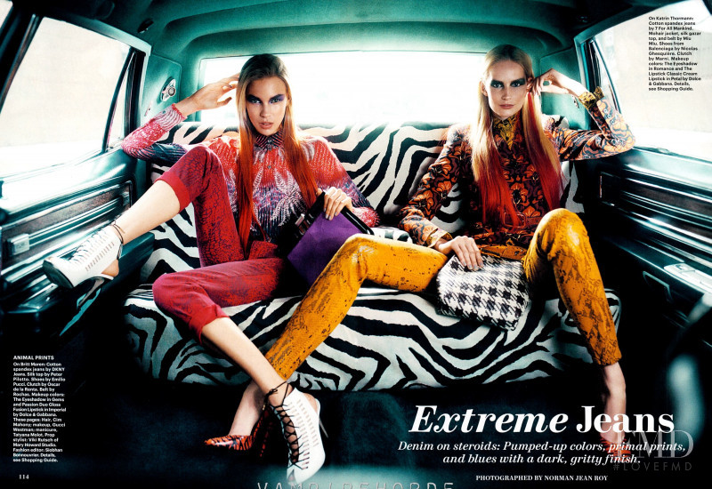 Sessilee Lopez featured in Extreme Jeans, July 2012