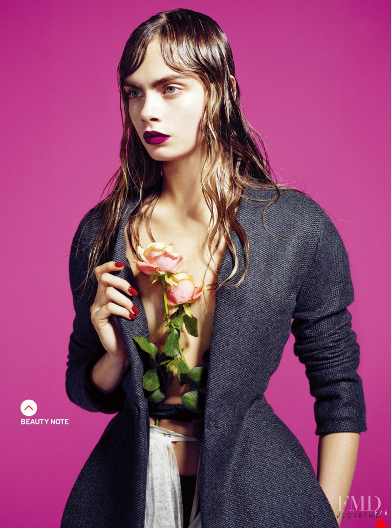 Cara Delevingne featured in Flower Girl, December 2012