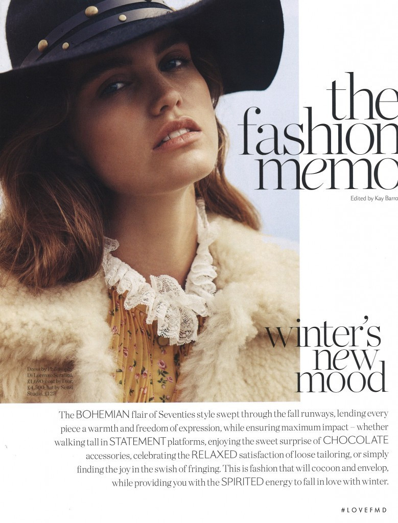 Luna Bijl featured in The Fashion Memo, September 2018