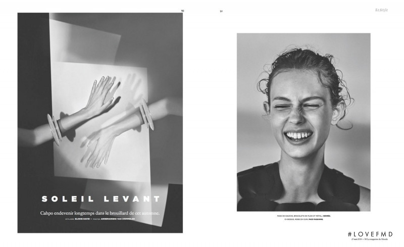 Mali Koopman featured in Soleil Levant, May 2016