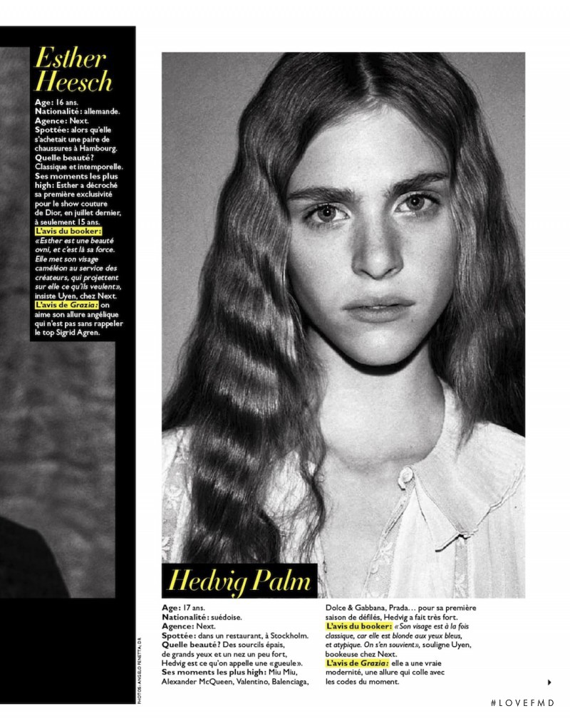 Hedvig Palm featured in Baby Faces, November 2012