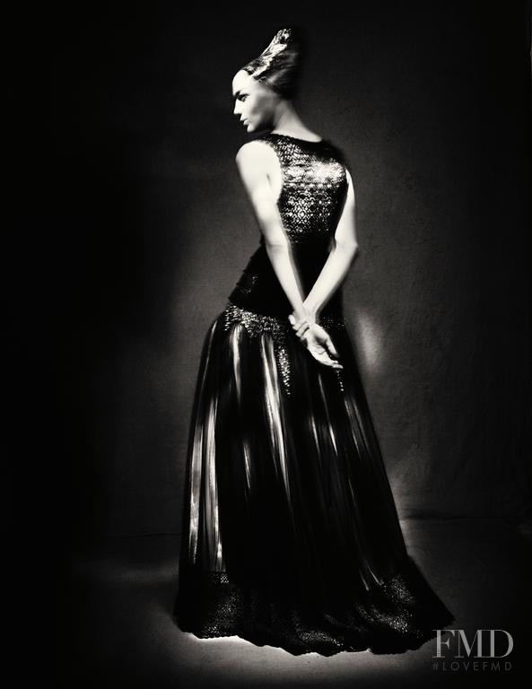 Mariacarla Boscono featured in Azzedine Alaia Haute Couture, November 2017
