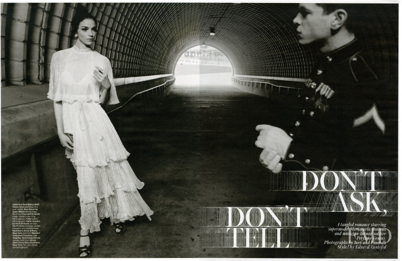 Mariacarla Boscono featured in Don\'t Ask, Don\'t Tell, March 2015