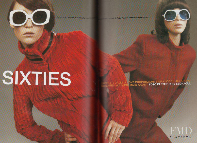 Mariacarla Boscono featured in Sixties, September 2001