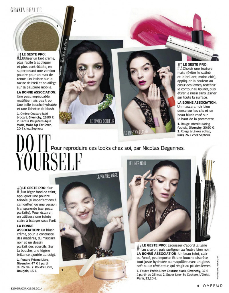 Mariacarla Boscono featured in Dans Le Miroir, May 2014