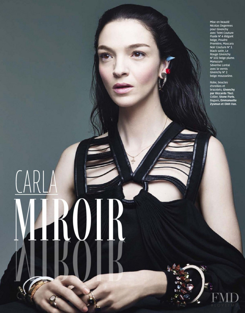 Mariacarla Boscono featured in Dans Le Miroir, May 2014