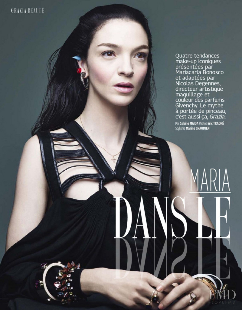 Mariacarla Boscono featured in Dans Le Miroir, May 2014