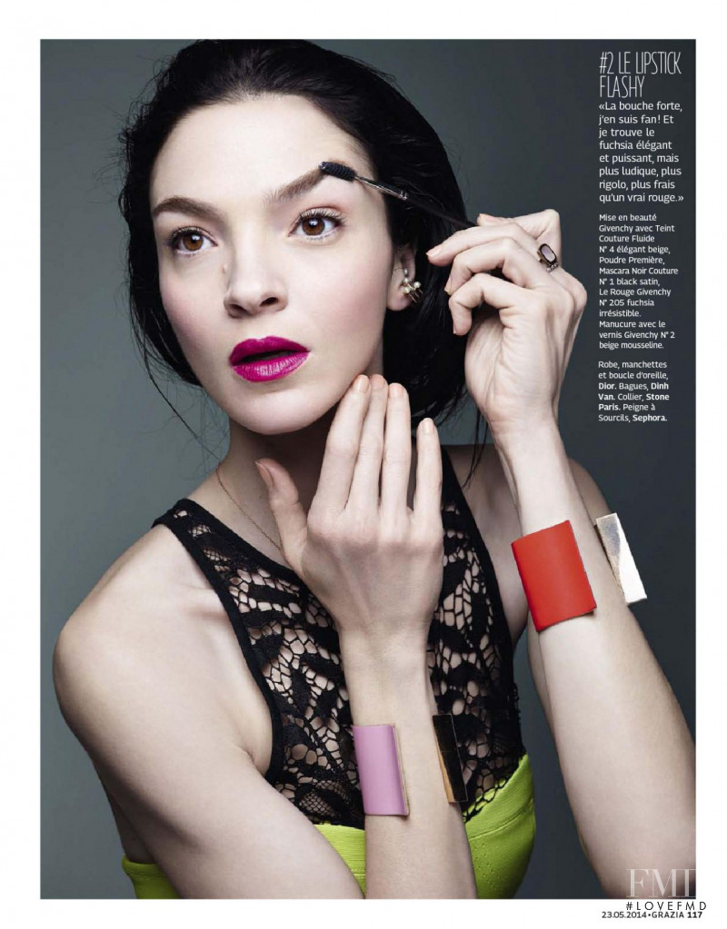 Mariacarla Boscono featured in Dans Le Miroir, May 2014