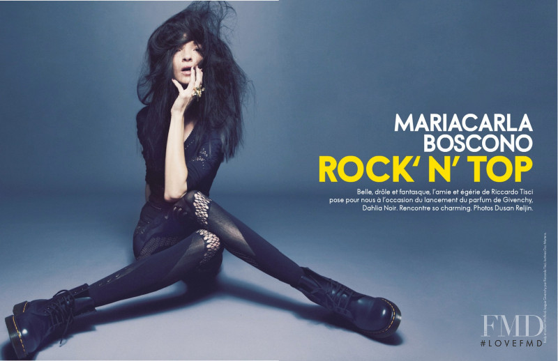 Mariacarla Boscono featured in Rock \'N\' Top, November 2011