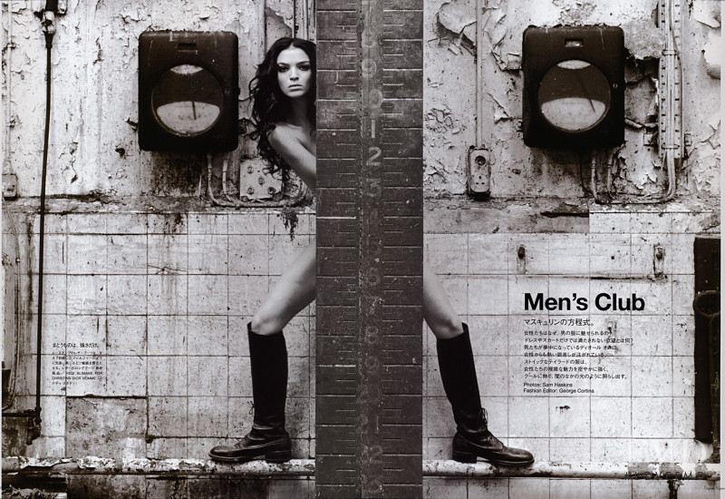 Mariacarla Boscono featured in Men\'s Club, October 2002