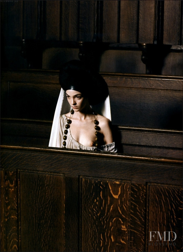 Mariacarla Boscono featured in Monastic, September 2006