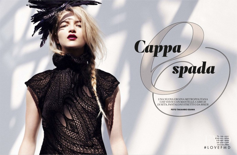 Lydia Carron featured in Cappa Spada, December 2012