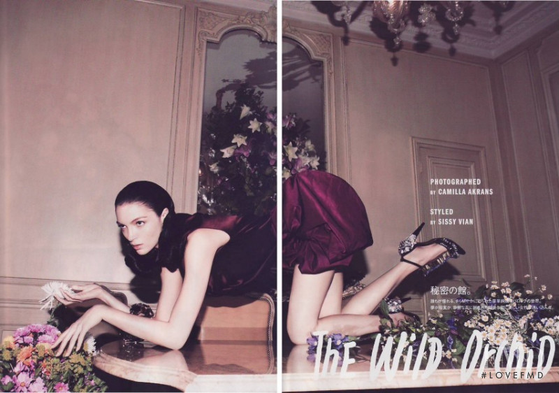 Mariacarla Boscono featured in The Wild Orchid, March 2009