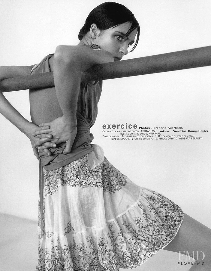 Mariacarla Boscono featured in Exercice, February 2002