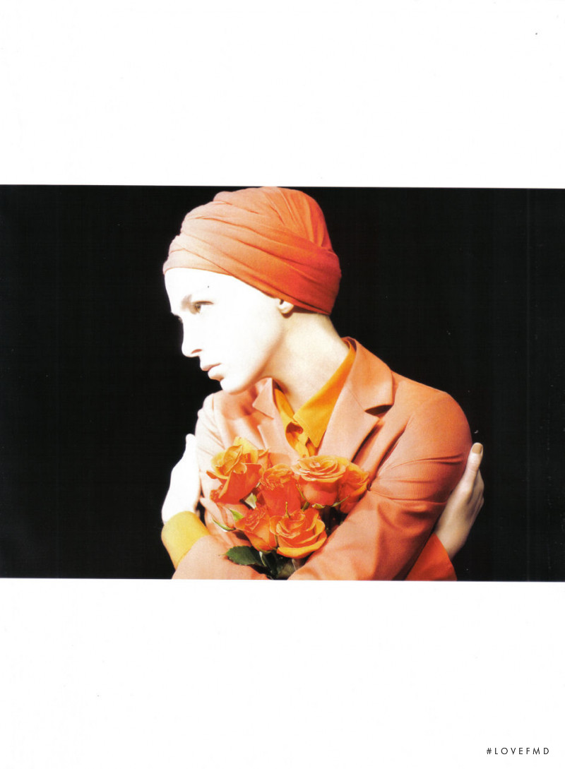 Mariacarla Boscono featured in The idea of color, February 2009