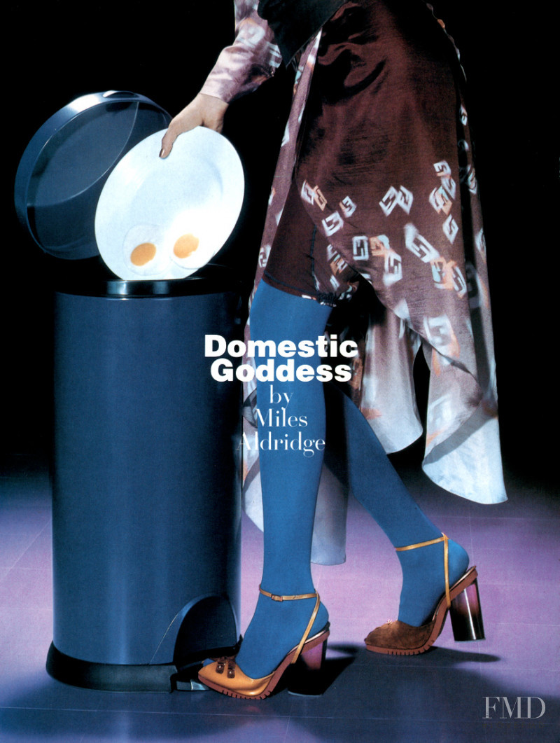 Mariacarla Boscono featured in Domestic Goddess, April 2004