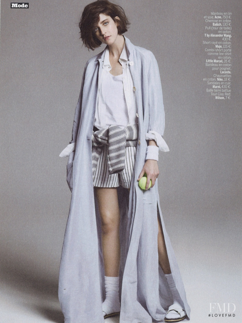 Cristina Herrmann featured in Belle de match, April 2014