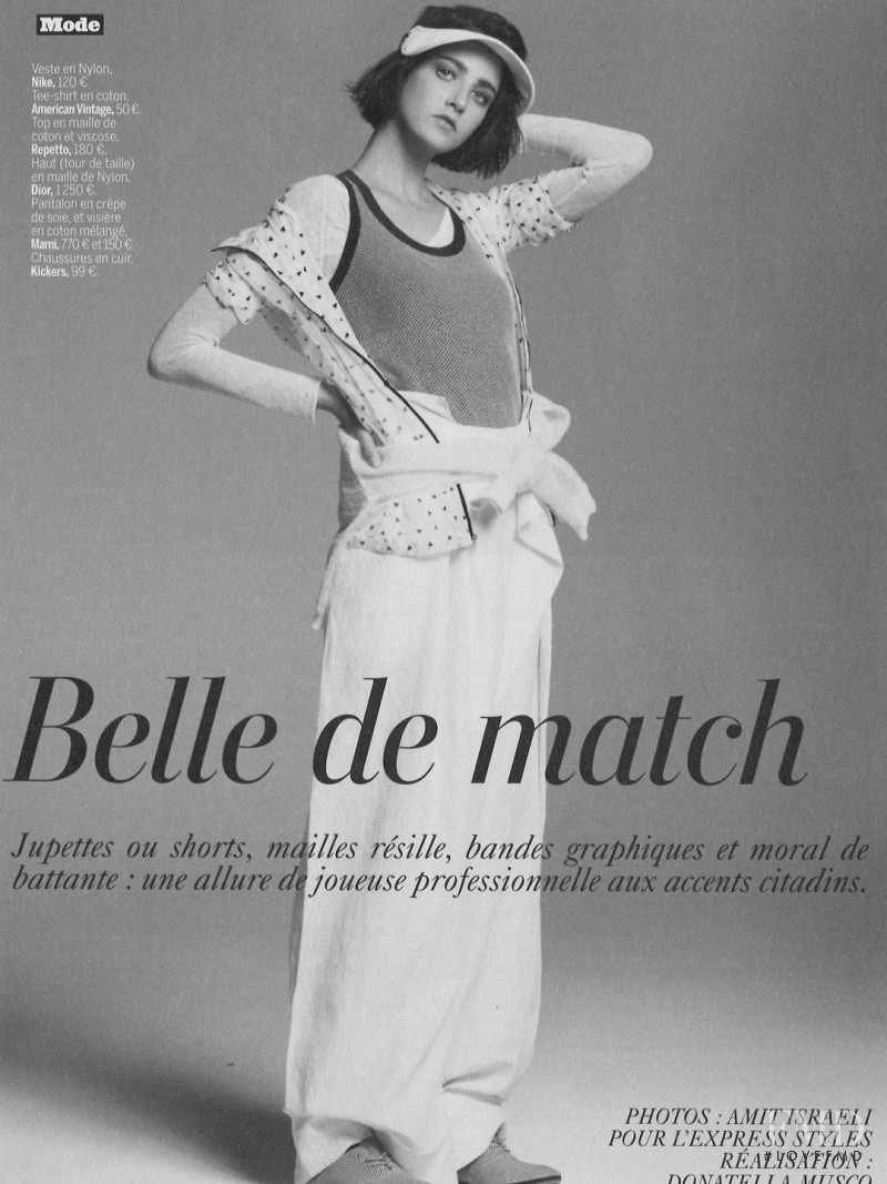 Cristina Herrmann featured in Belle de match, April 2014