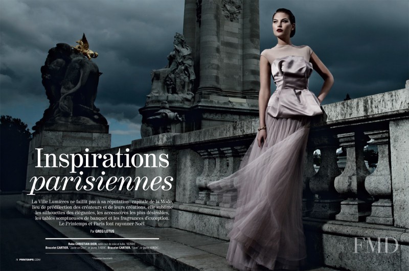 Catherine McNeil featured in Inspirations Parisiennes, December 2012