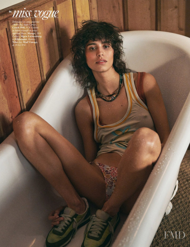 Mica Arganaraz featured in Miss Vogue: A la campagne, July 2020