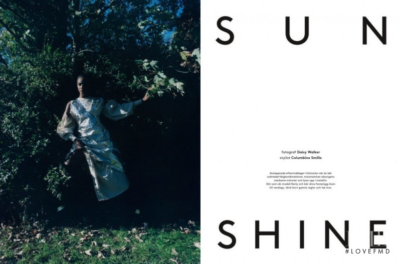 Karly Loyce featured in Sun Shine, November 2018
