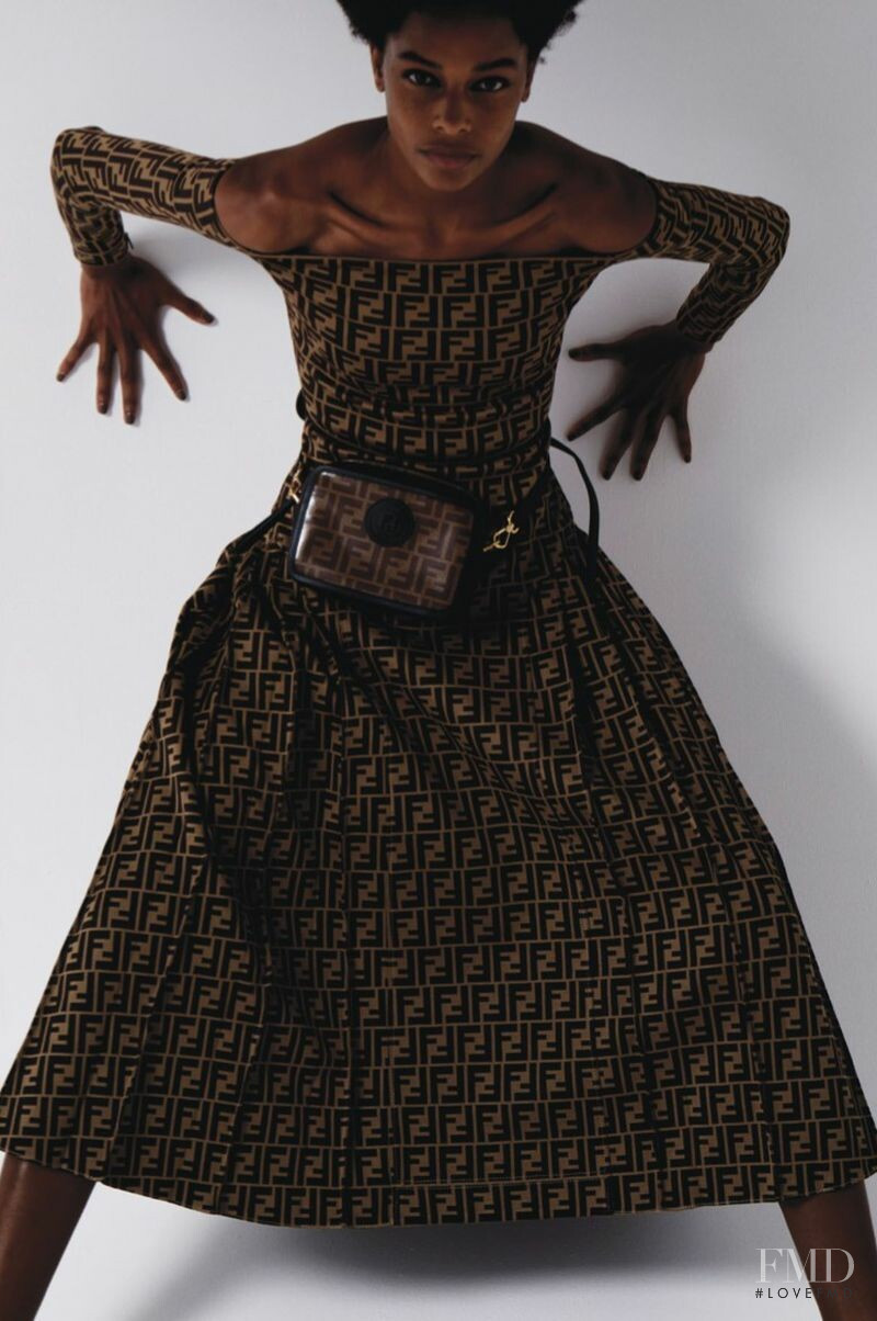Karly Loyce featured in Fendi, September 2018