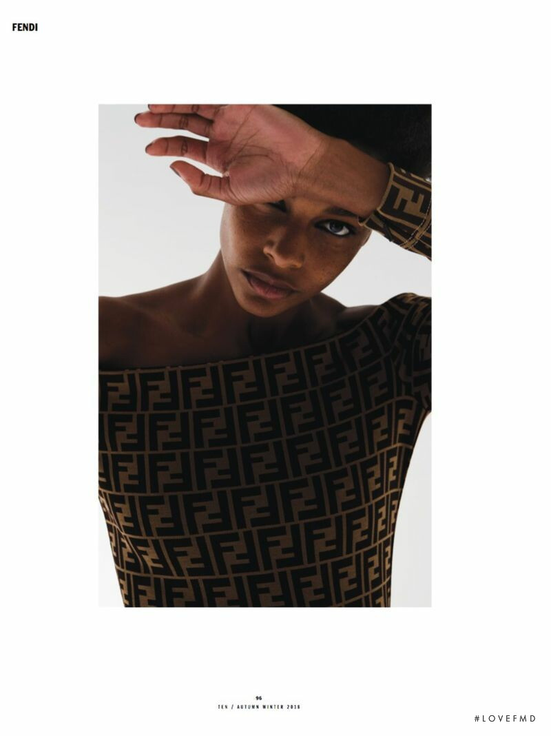 Karly Loyce featured in Fendi, September 2018